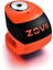Zoovıı Zs6 6mm Alarmlı Disk Kilit Carbon Turuncu 2