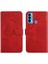 Tecno Camon 18I Darbeye Dayanıklı Deri Çanta Çiçekler ve Kelebekler Için Kılıf (Yurt Dışından) 1