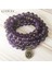Bronz Buda 108 Ametist Mala Yoga Bileklik Mor Doğal Taş Lotus Bileklik Veya Kolye Buda Charm Bilek 5 Sarılmış Bileklik (Yurt Dışından) 4