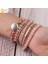 Csja Doğal Taş Bilezik Kadınlar Için Pembe Kuvars Deri Wrap Bilezikler Gül Taşlar Kristal Boncuk Bohemia Takı 5 Strand S308 (Yurt Dışından) 3