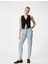 Mom Fit Kot Pantolon Hafif Dar Paça Mom Jean 2