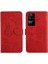 Xiaomi Poco F4 5g Pu Deri Bilek Kayışı Çiçekler ile Kapak Çevirin (Yurt Dışından) 1