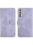 Tecno Camon 17P Pu Deri Kapak Kapak Çiçekler ve Kelebekler Için Kılıf (Yurt Dışından) 1