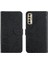 Tecno Camon 17P Pu Deri Kapak Kapak Çiçekler ve Kelebekler Için Kılıf (Yurt Dışından) 1