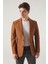 Slim Fit Camel Armürlü Kumaş Ceket 0HF04F401436M 1