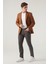 Slim Fit Camel Armürlü Kumaş Ceket 0HF04F401436M 3