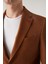 Slim Fit Camel Armürlü Kumaş Ceket 0HF04F401436M 4