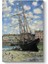 Claude Monet - Boat Lying At Low Tide Kanvas Tablo 1