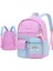 Kız Su Geçirmez Çocuk Omuz Çantası-Gökkuşağı Okul Çantası (Yurt Dışından) 1