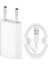 Beyaz Iphone Orjinal Şarj Aleti Cihazı Adaptör + USB Kablo 5 5s 6 6s 7 8 Plus x Uyumlu 1