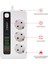 3 LÜ Akıllı Priz Akım Korumalı,5 USB ve 1 Type-C Pd 20W Bağlantılı 2 Metre Kablolu Beyaz 1