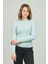 Kadın Fitilli Bisiklet Yaka Kazak 23K0290K1 Mint 3