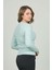 Kadın Fitilli Bisiklet Yaka Kazak 23K0290K1 Mint 4