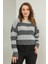 Çizgili Triko Kazak 1