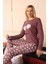 Kadın Penye Uzun Kol Pijama Takım 4187 5