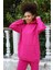 Kadın Pamuk Kapşonlu Cepli 3 Iplik Fuşya Eşofman Takım 9037 3