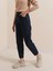 Denim Kumaş Kar Lacivert Mom Jeans 1