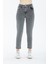 Kadın Füme Yüksek Bel Mom Jeans Kot Pantolon 5