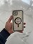 Apple iPhone 14 Plus Magsafe Lazer Silikon Renkli Şeritli Telefon Kılıfı Kamera Lensi Açık 5