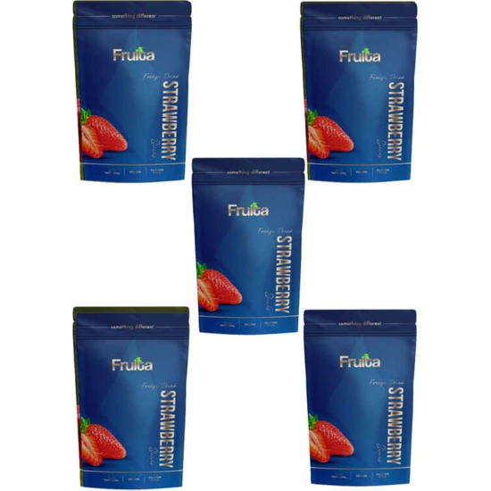 Fruita Freeze Dried Dilim Çilek 15 gr 5li Paket