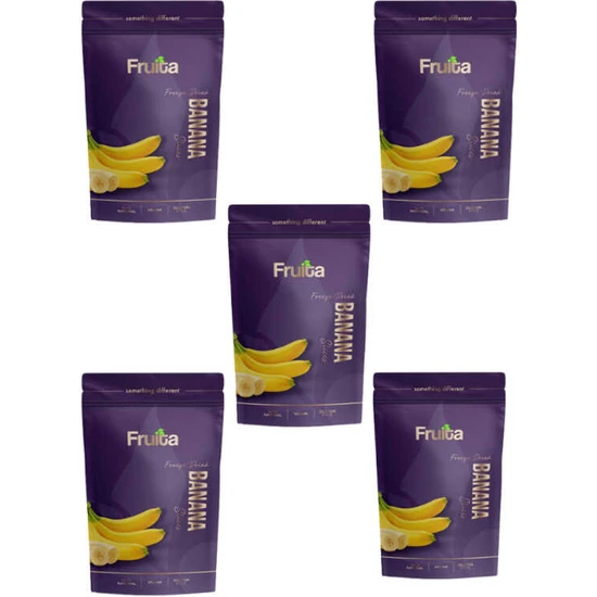 Fruita Freeze Dried Dilim Muz 5’li Paket