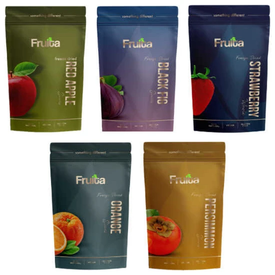 Fruita Freeze Dry Tanışma Paketi 3 (Elma 20 gr + Incir 20 gr + Bütün Çilek 15 gr + Portakal 20 gr + Hurma 20 Gr)