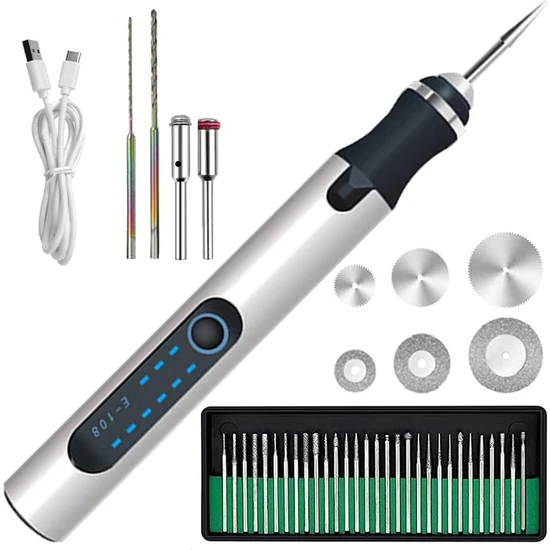 Humble Elektrikli Gravür Kalemi Akülü Mini Oyma Kalemi 3 Ayarlanabilir Hız 300MAH Şarj Edilebilir Gravür Makineleri ile (Yurt Dışından)