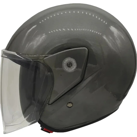 Pro Helmets F022 Yarım Motosiklet Kaskı Parlak Siyah