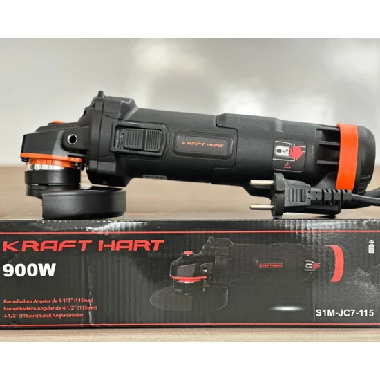 Kraft Hart Profesyonel 900 W 115 mm Avuç Içi Taşlama Spiral Siyah