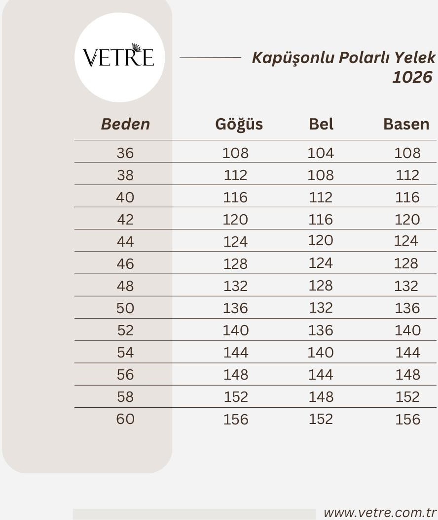 Vetre Kadın Büyük Beden Kapüşonlu Koyu Mavi Polarlı Yelek 1026 görsel 5