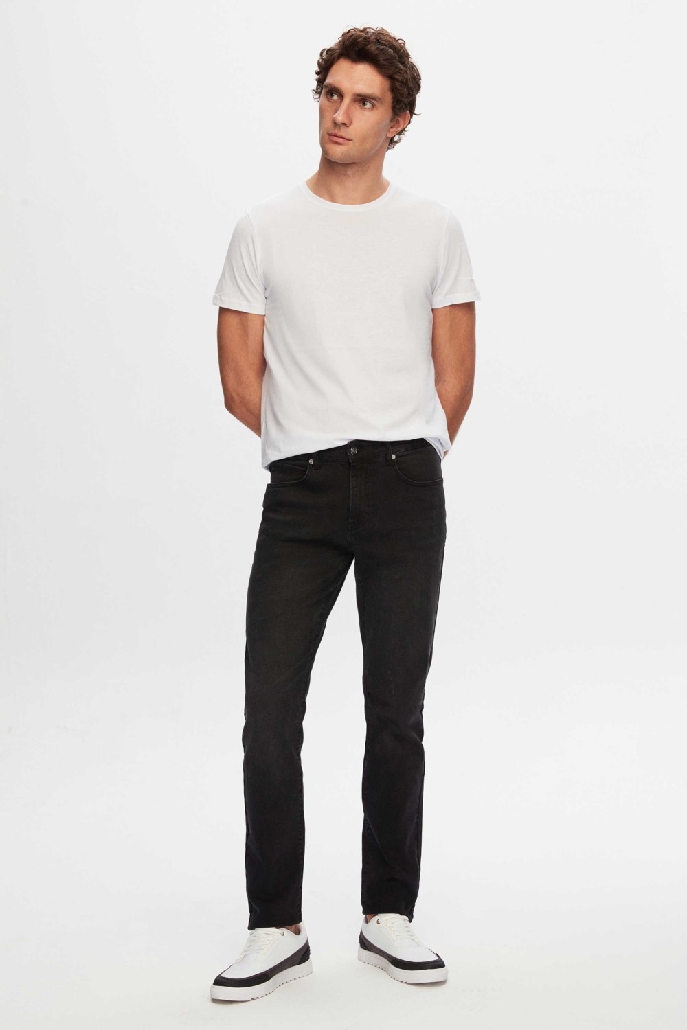 D'S Damat Slim Fit Antrasit Düz Jean Kot Beş Cepli Likralı Yıkamalı Denim Pantolon 6HCJ3ORT00102 görsel 7