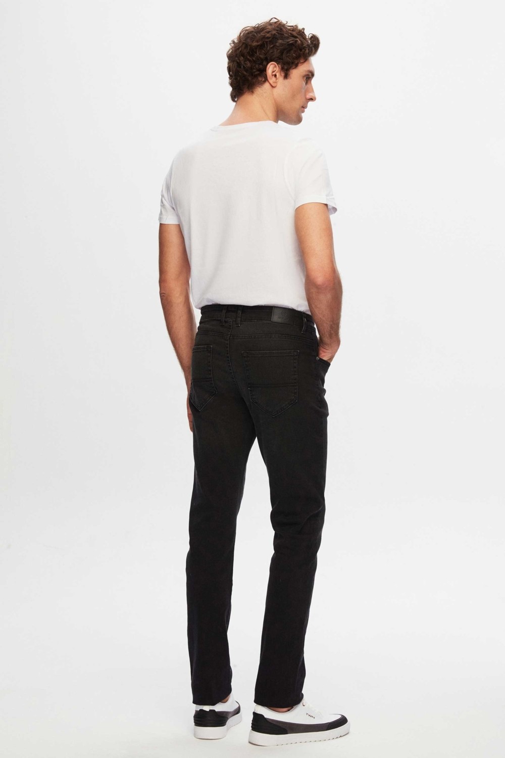D'S Damat Slim Fit Antrasit Düz Jean Kot Beş Cepli Likralı Yıkamalı Denim Pantolon 6HCJ3ORT00102 görsel 8