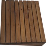 Altınoluk İnci Ahşap Kestane Renkli Masa Altı Ayaklık Ayak Koyma Standı 49X40CM Ergonomik Tasarım