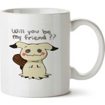 Mimikyu Will Be My Friend Iki Tarafı Baskılı Kupa Bardak