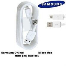 Sesatech Samsung Micro USB Şarj Veri Kablosu Beyaz - ECB-DU4EWEGSTD