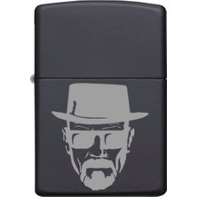 Market66 Şapkalı Adam Walter White Lazer Silinmez Resimli Benzinli Çakmak Isim Yazılabilir