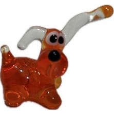Hasyılmaz El Yapımı Mini Murano Cam Köpek Biblo A170-01