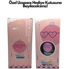 Uzspace Vagonlife Uzspace VGN2204 1500ML Pembe-Mavi Cute Tek Kapak Çift Kullanım Pipetli/pipetsiz Askı Aparatlı Tritan Su Matarası