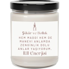 Dodo Candles Şükür Ve Bolluk | 11.11 Enerjisi | Vanilya Kokulu Mum | Meditasyon Mumları Mk-16