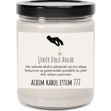 Dodo Candles Şükran Dolu Anlar | Aldım Kabul Ettim 777 Enerjisi | Lavanta Kokulu Mum | Meditasyon Mumları Mk-25