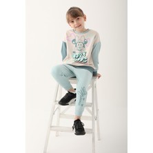 Disney Minnie Mause Bej Kız Çocuk Eşofman Takımı