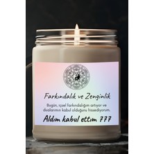 Dodo Candles Farkındalık Ve Zenginlik | Aldım Kabul Ettim 777 | Çilek Kokulu Mum | Meditasyon Mumları Mk-224