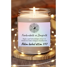 Dodo Candles Farkındalık Ve Zenginlik | Aldım Kabul Ettim 777 | Çilek Kokulu Mum | Meditasyon Mumları Mk-224