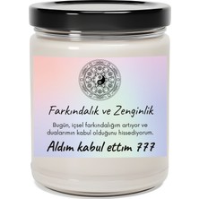 Dodo Candles Farkındalık Ve Zenginlik | Aldım Kabul Ettim 777 | Çilek Kokulu Mum | Meditasyon Mumları Mk-224