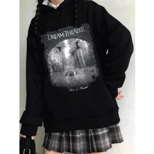 Daily Fashion Anime Dream The Ater Hoodie Outdoor Gotik Siyah Kapşonlu Sweatshirt