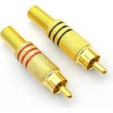 Hq Speed Plus Rca Gold Erkek Konnektör ( 10 Adet )