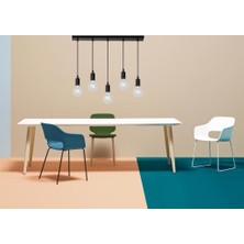 Riolight  Retro1,rustik1,vintage1 Modern 5XE27 Duylu Metal Masa Üstü Sarkıt Avize UZUNLUK:60CM