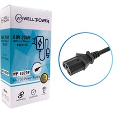 Wellpower 60 Volt 20 Amper Elektrikli Bisiklet Şarj Adaptörü WP-6020P