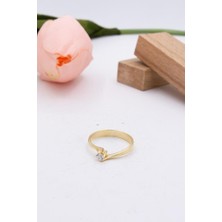 Latif Kuyumcu 14 Ayar Altın Yüzük Taşlı Kadın Yüzük LKYZK1480