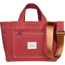 Atelier Bomonti Hishi Tote Bag Reddish Mumlu Kanvas Omuz Çantası & El Çantası